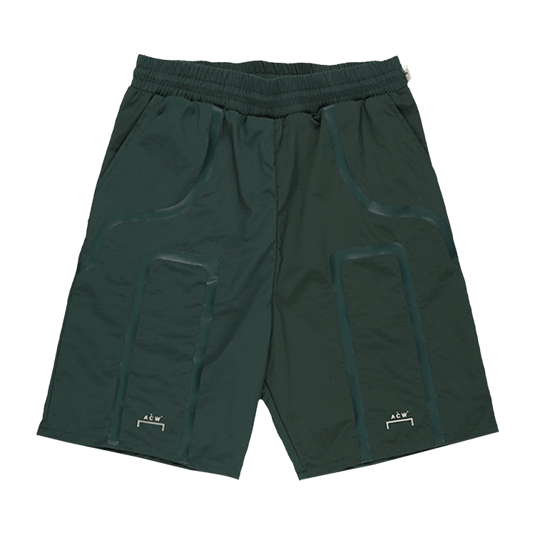 A-Cold-Wall* Woven Bracket Taped Track Shorts "Teal"
