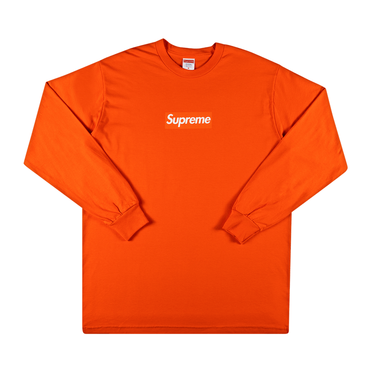 Supreme Box Logo Long-Sleeve Tee "Orange"