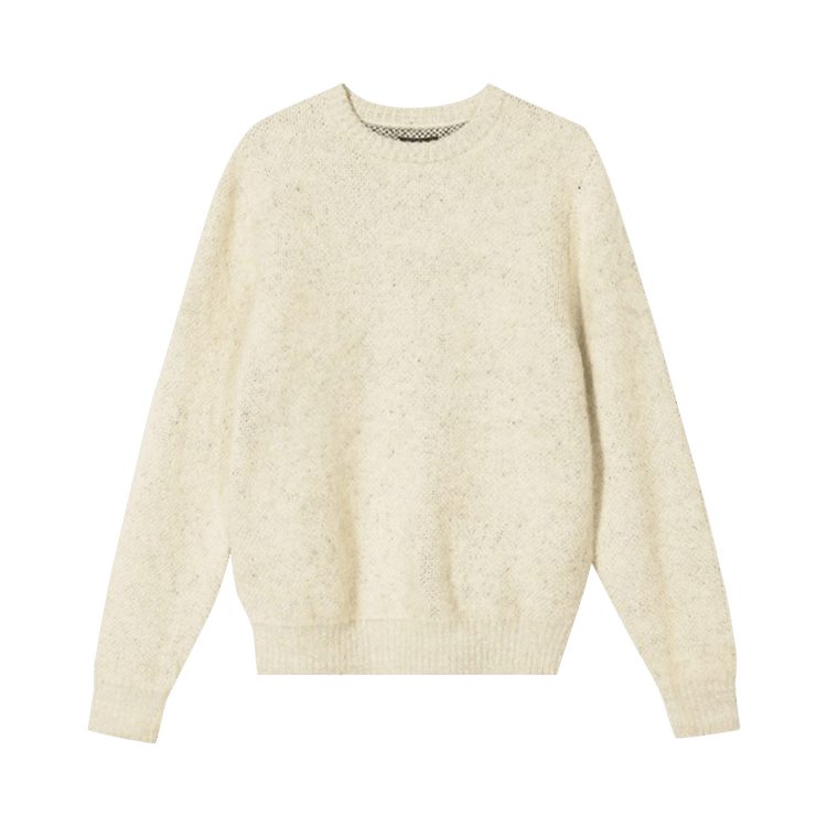 Stussy 8 Ball Heavy Brushed Mohair Sweater "Cream"