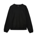 Kapital Smilie Patch Eco Fleece Knit Crewneck Sweater "Black"