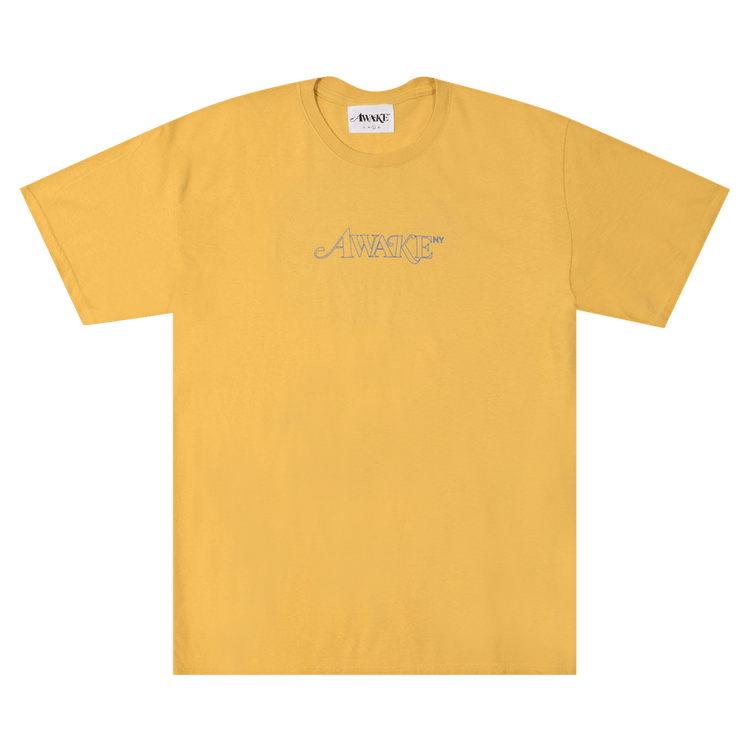 Awake NY Classic Outline Logo Short-Sleeve Tee "Mustard"