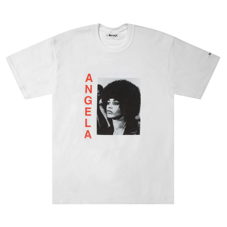 Awake NY Angela Davis Short-Sleeve Tee "White"