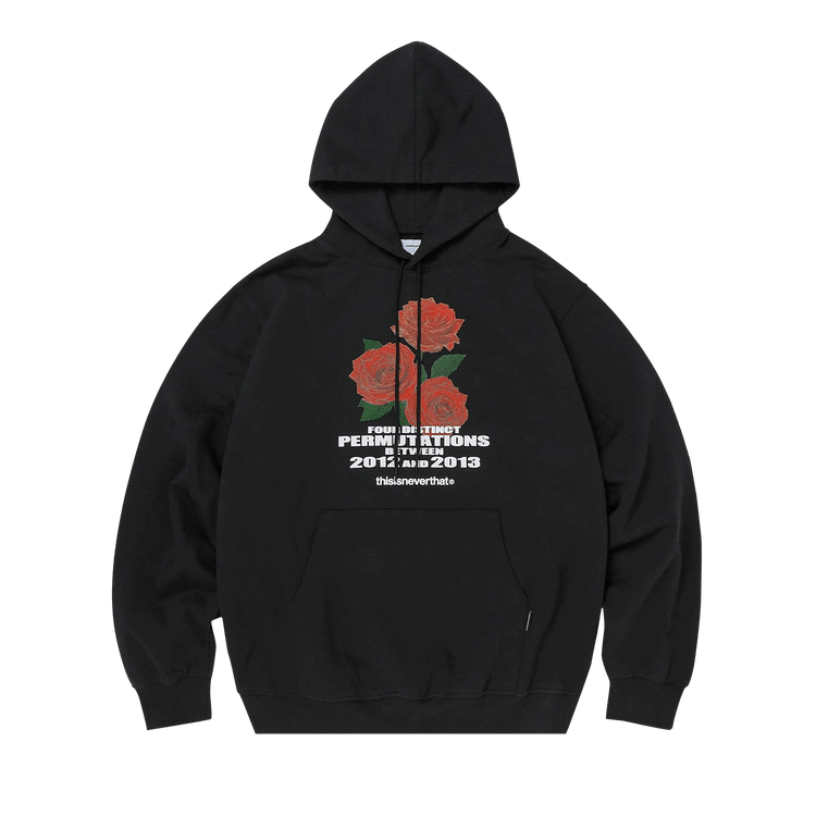 thisisneverthat Rose Hooded Sweatshirt "Black"