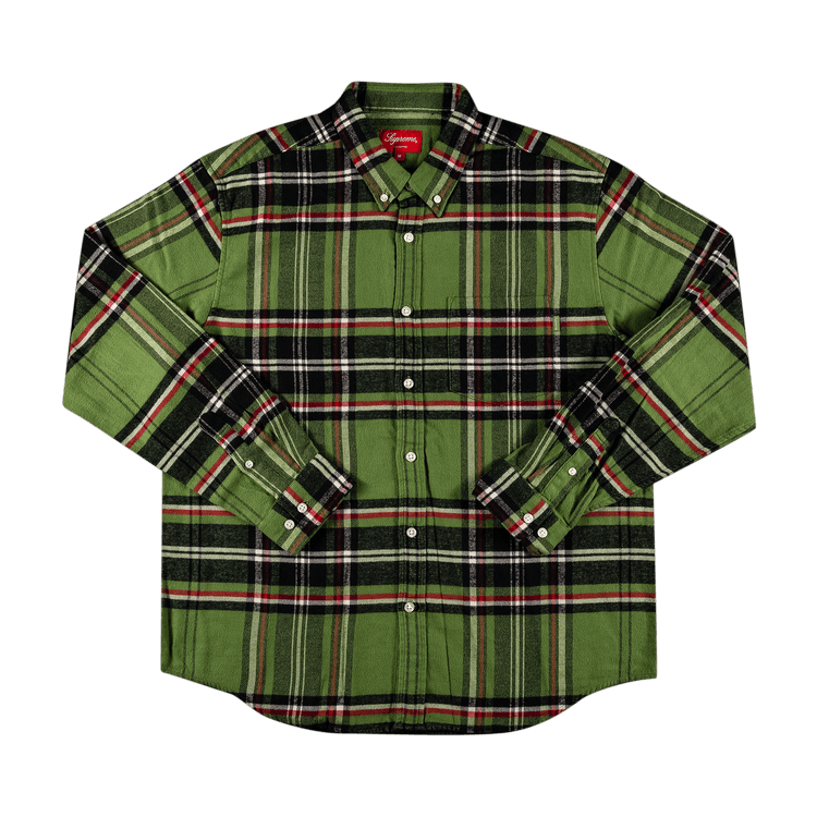 Supreme Tartan Flannel Shirt "Green"