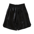 Bottega Veneta Shiny Leather Shorts "Black"