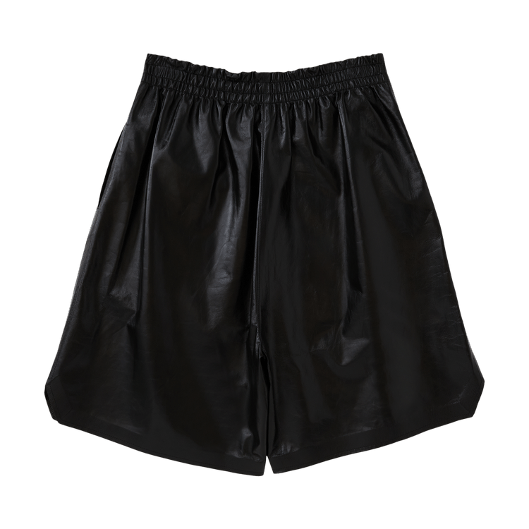 Bottega Veneta Shiny Leather Shorts "Black"