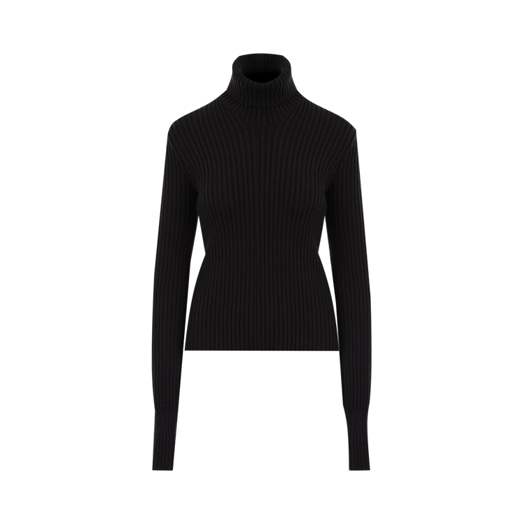 Bottega Veneta Distorted Rib Sweater "Fondente"