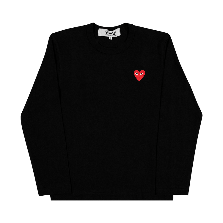 Comme des Garçons PLAY Heart Logo Long-Sleeve T-Shirt "Black"