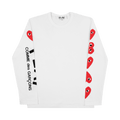 Comme des Garçons PLAY Five Heart Logo Long-Sleeve T-Shirt "White"