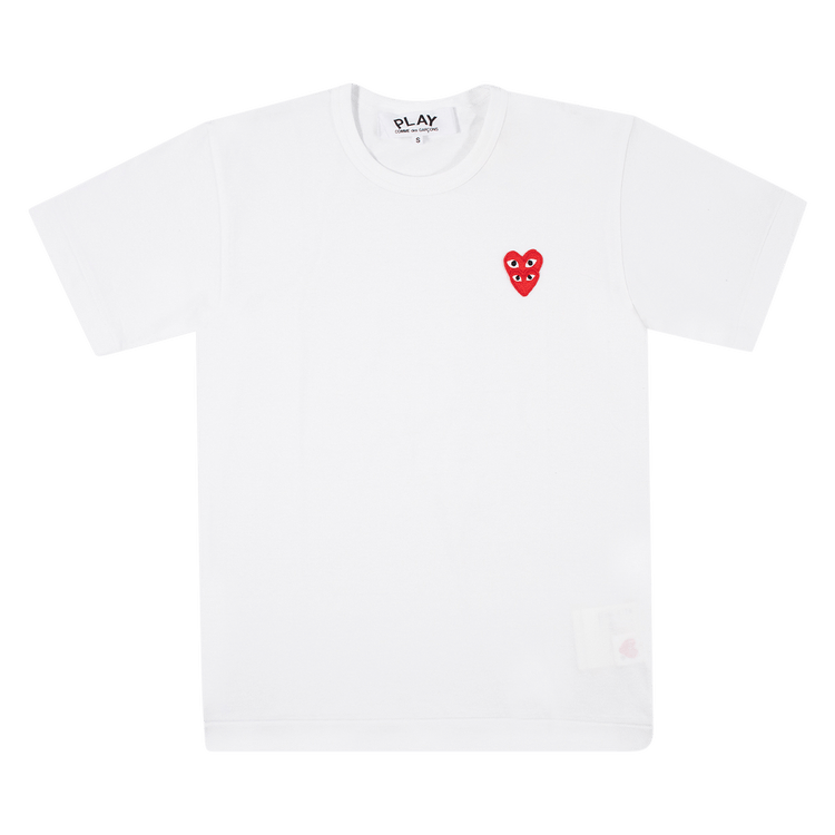 Comme des Garçons PLAY Heart Logo Short-Sleeve T-Shirt "White"
