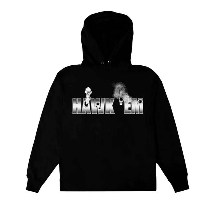 Vlone x Pop Smoke Hawk Em Hoodie "Black"