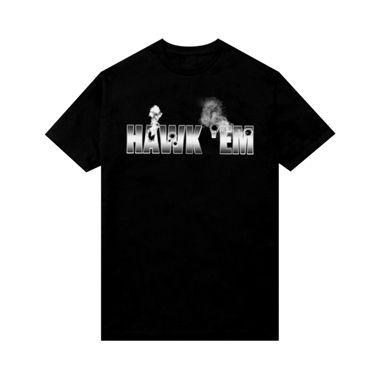 Vlone x Pop Smoke Hawk Em T-Shirt "Black"