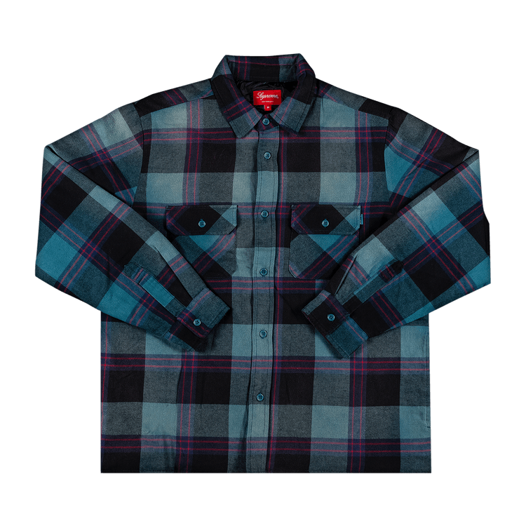 Supreme Quilted Flannel Shirt "Teal"