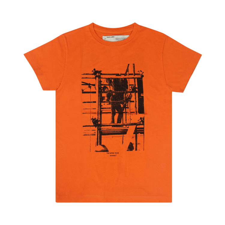 Off-White Industrial Print T-Shirt "Orange"