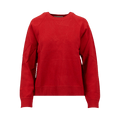 Valentino Flare Back Crewneck Sweater "Red"