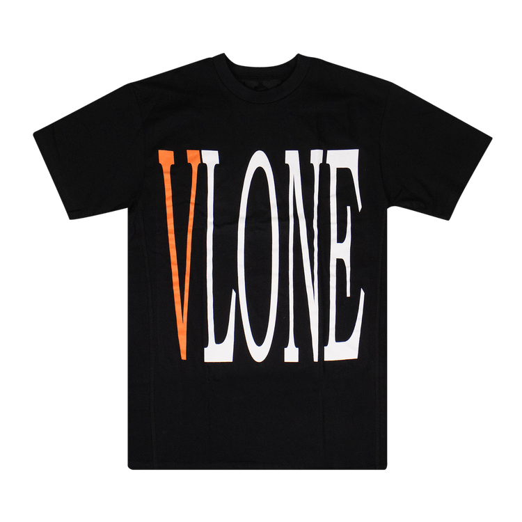 Vlone Logo Short-Sleeve T-Shirt "Black/Orange"