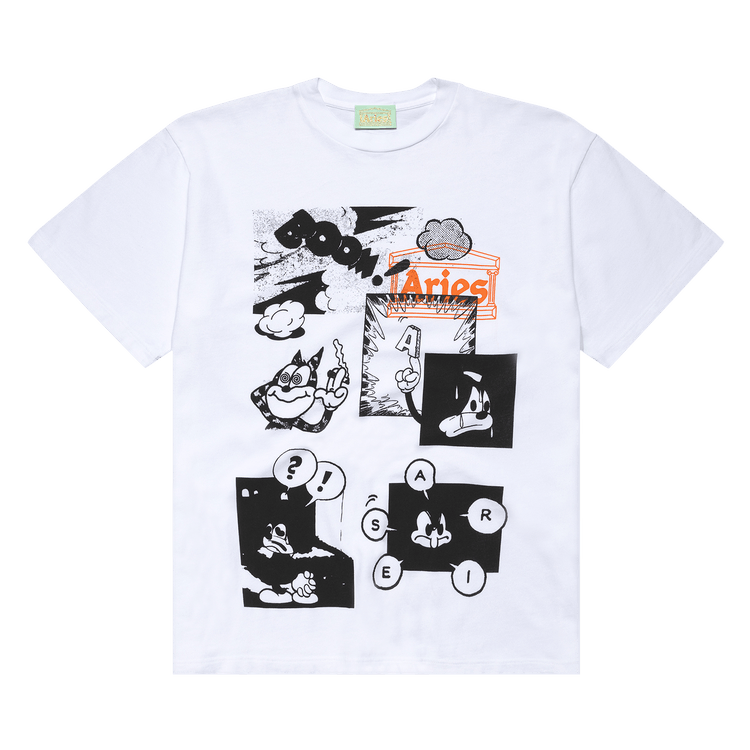 Aries Comic Tee "White"