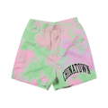 Chinatown Market Arc Left Sweatshorts "Tie Dye Purple"