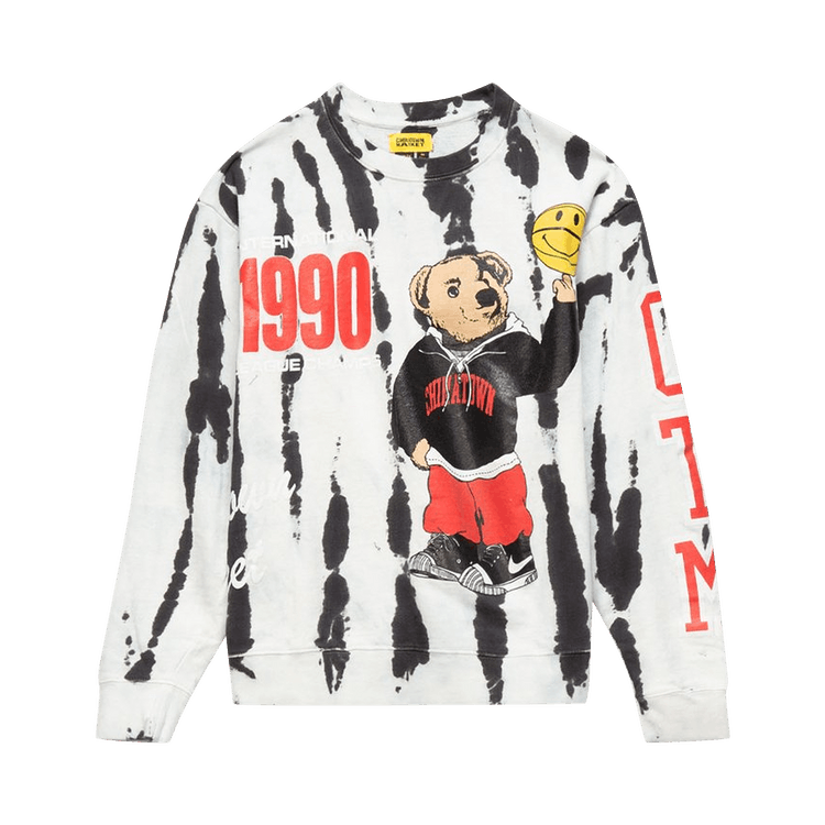 Chinatown Market Smiley Champions Varsity Bear Crewneck "Grey"