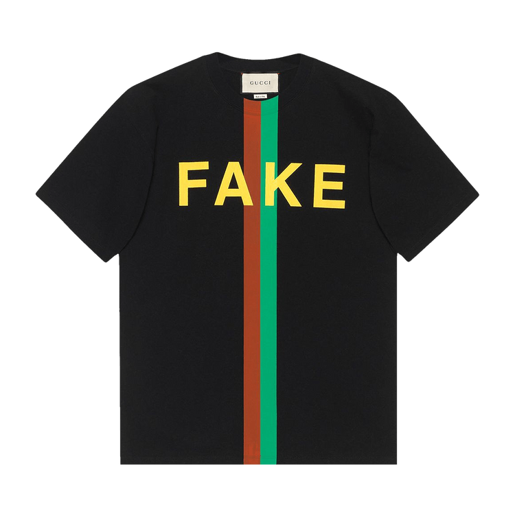Gucci Fake/Not Print Oversize T-Shirt "Black"
