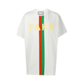 Gucci Fake/Not Print Oversize T-Shirt "White"