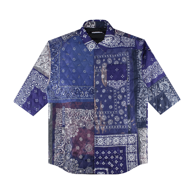 Neighborhood Quilted Shirt "Navy"
