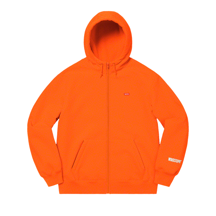 Supreme x WINDSTOPPER Zip Up Hooded Sweatshirt "Orange"