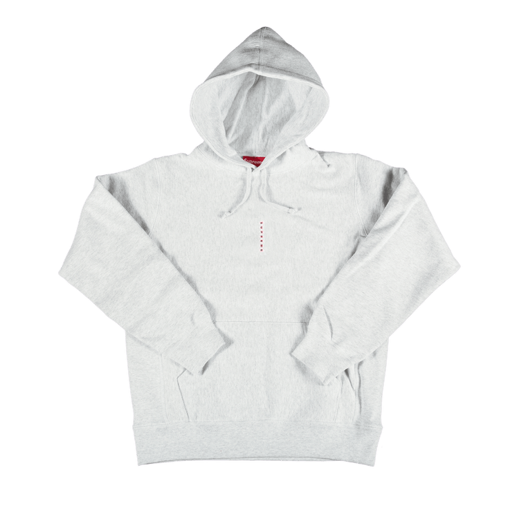 Supreme Micro Logo Hooded Sweatshirt "Ash Grey"