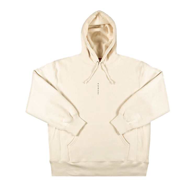 Supreme Micro Logo Hooded Sweatshirt "Natural"