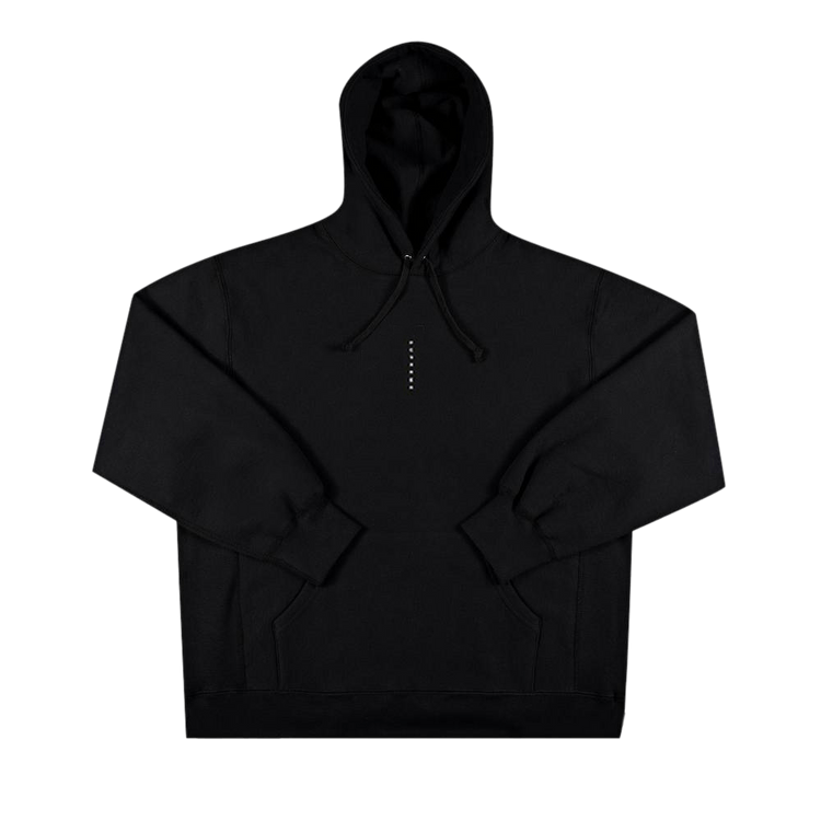 Supreme Micro Logo Hooded Sweatshirt "Black"
