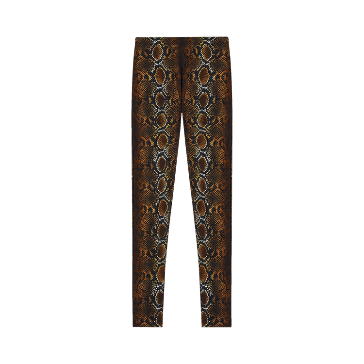 Versace Python Print Leggings "Natural"