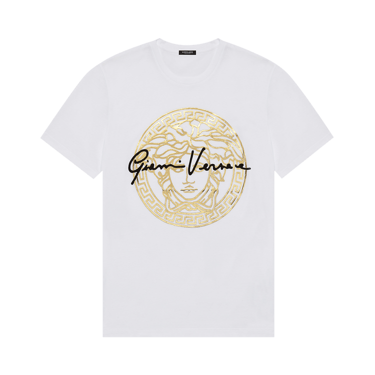 Versace GV Signature Medusa T-Shirt "White/Gold/Black"