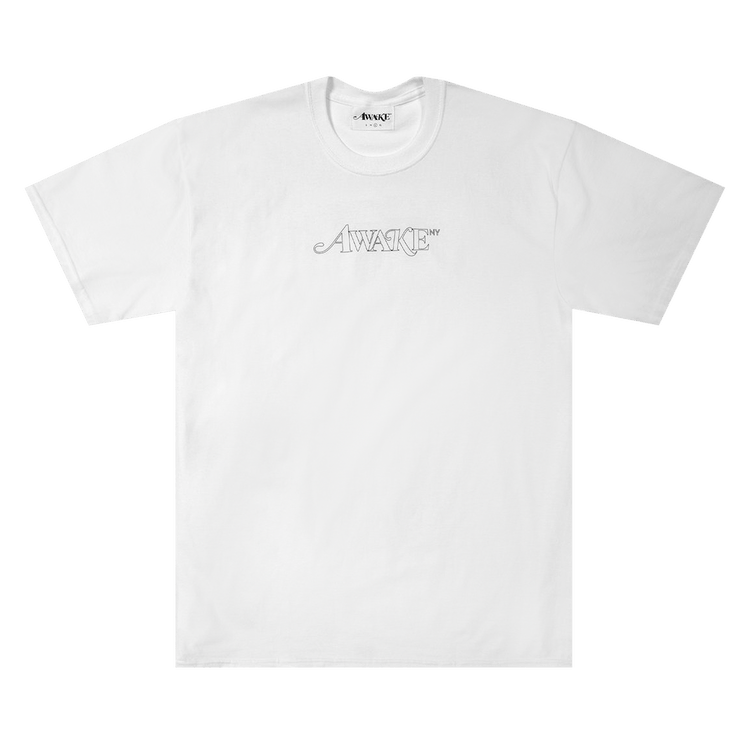 Awake NY Classic Outline Logo T-Shirt "White"