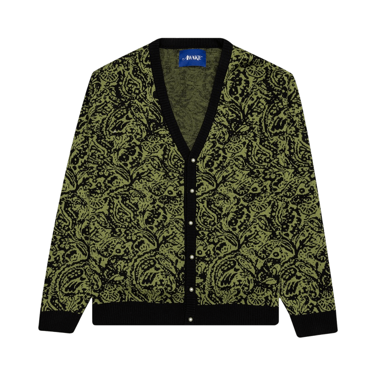 Awake NY Paisley Cardigan "Black"