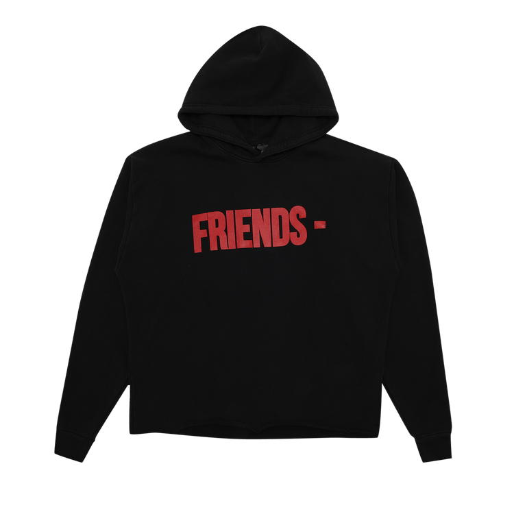 Vlone Friends Hoodie "Black/Red"