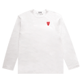 Comme des Garçons PLAY Mini Logo Long-Sleeve Tee "White"