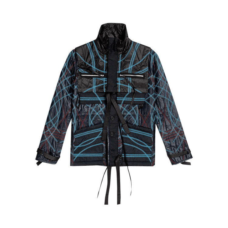 Craig Green Embroidered Swirl Jacket "Dark Navy"
