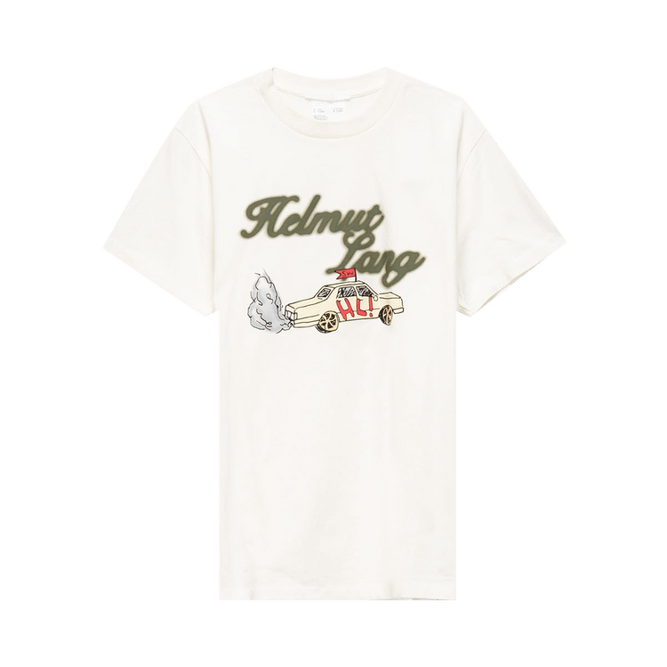 Helmut Lang Hl Taxi T-Shirt "Powdered Ecru"