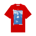 Off-White Blue Monalisa Over Tee "Fiery Red"