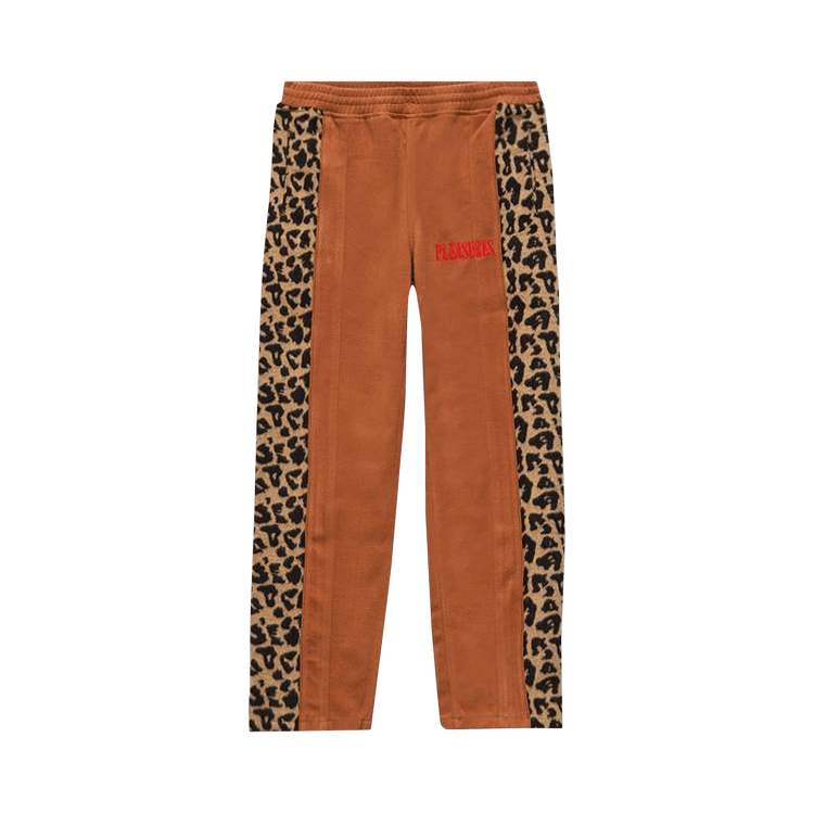 Pleasures Velour Memories Animal Print Pants "Brown"