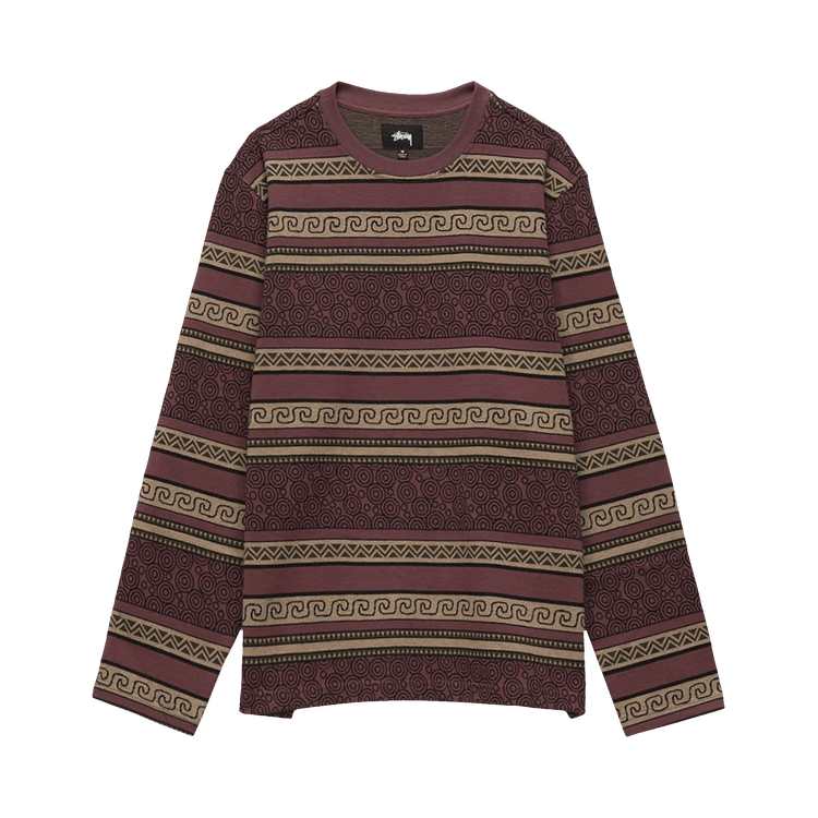 Stussy Sumatra Long-Sleeve Tee "Maroon"