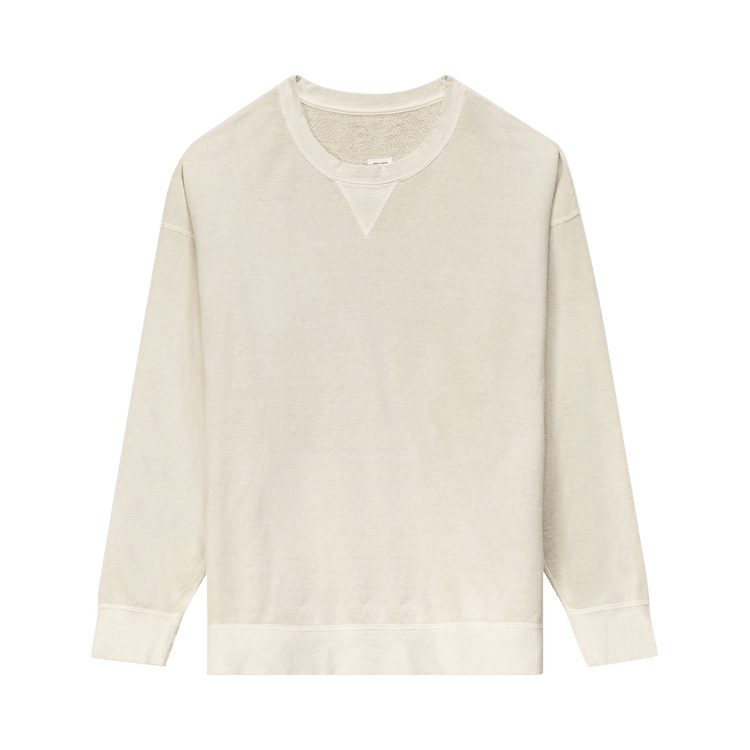 Visvim Uneven Dye Jumbo Sweater "Ivory"