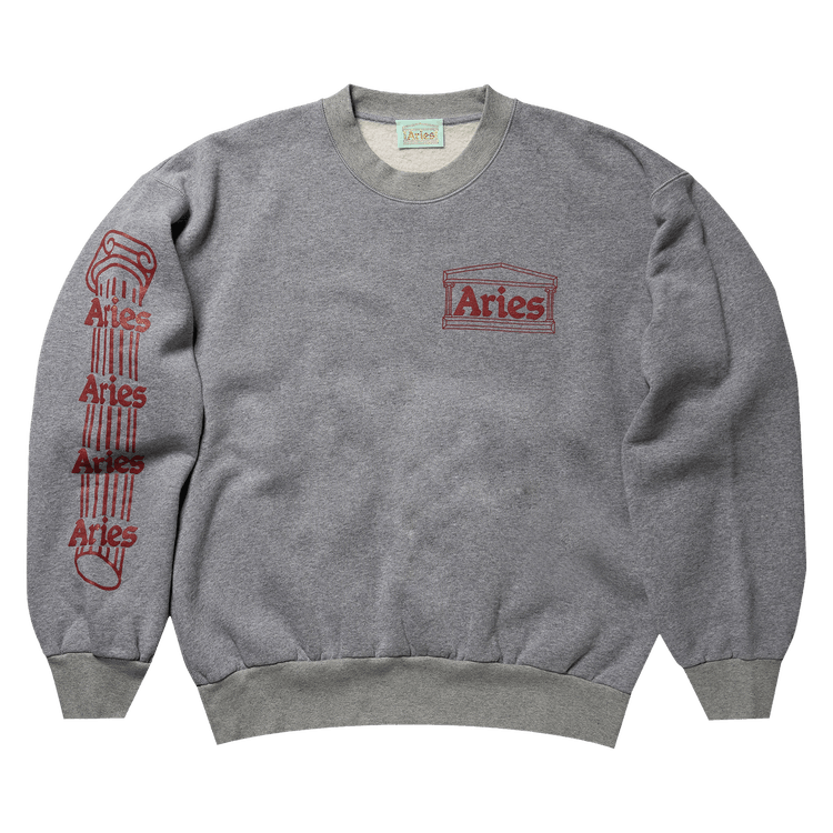 Aries Column Sweatshirt "Grey"