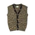 Aries Space Dye Sweater Vest "Black"