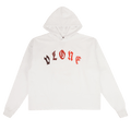 Vlone Logo Hooded Sweatshirt "White/Marrow Red"
