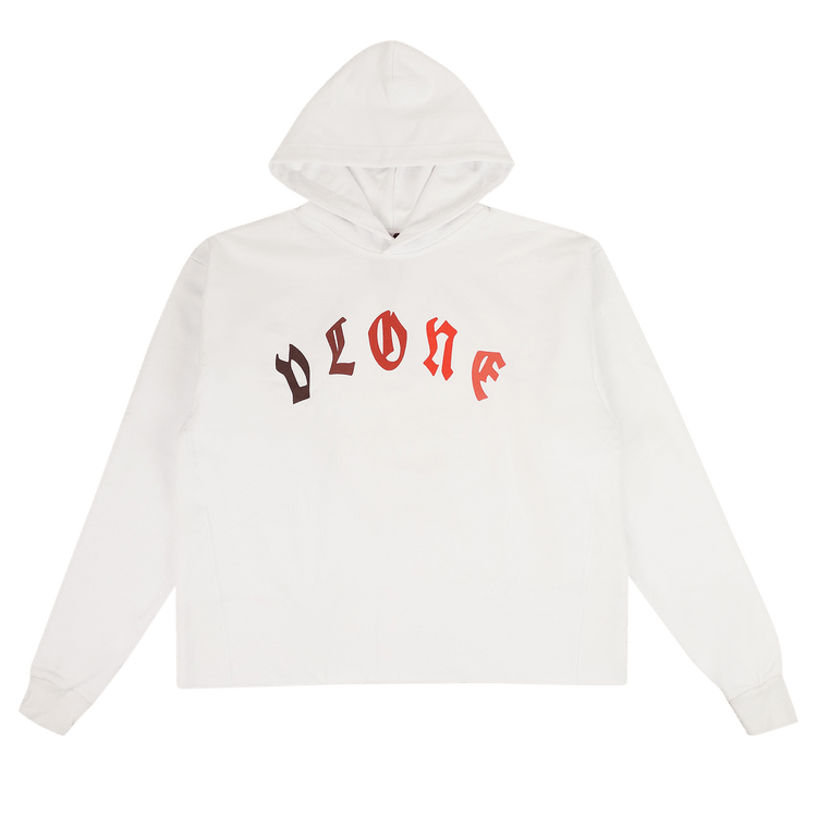 Vlone Logo Hooded Sweatshirt "White/Marrow Red"