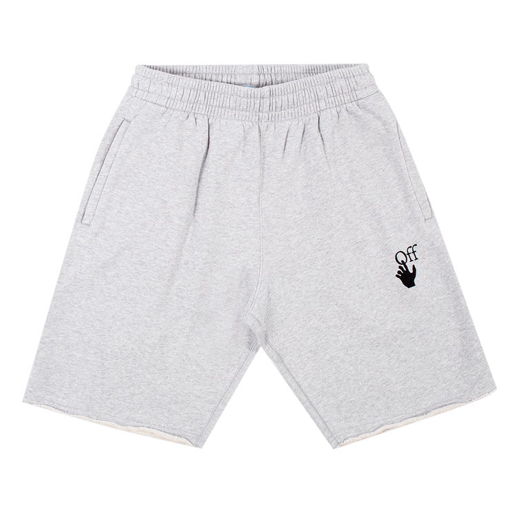 Off-White Marker Sweatshorts "Melange Grey/Red"