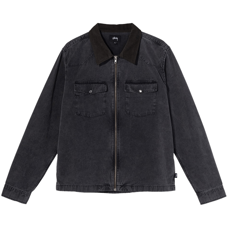 Stussy Washed Canvas Work Shirt "Black"