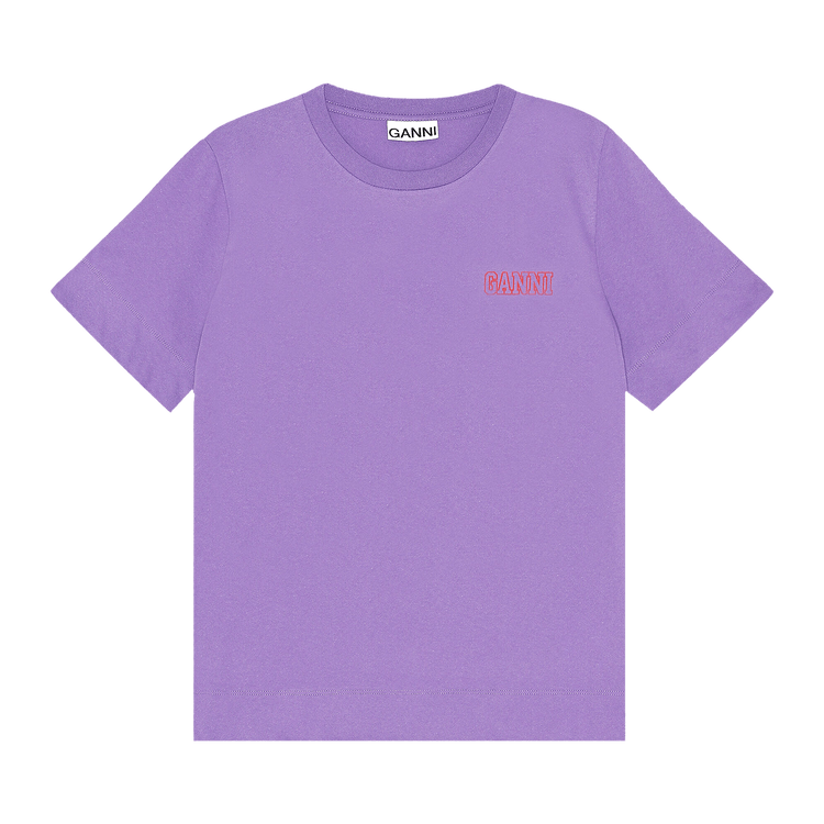GANNI Thin Software Jersey T-Shirt "Sweet Lilac"