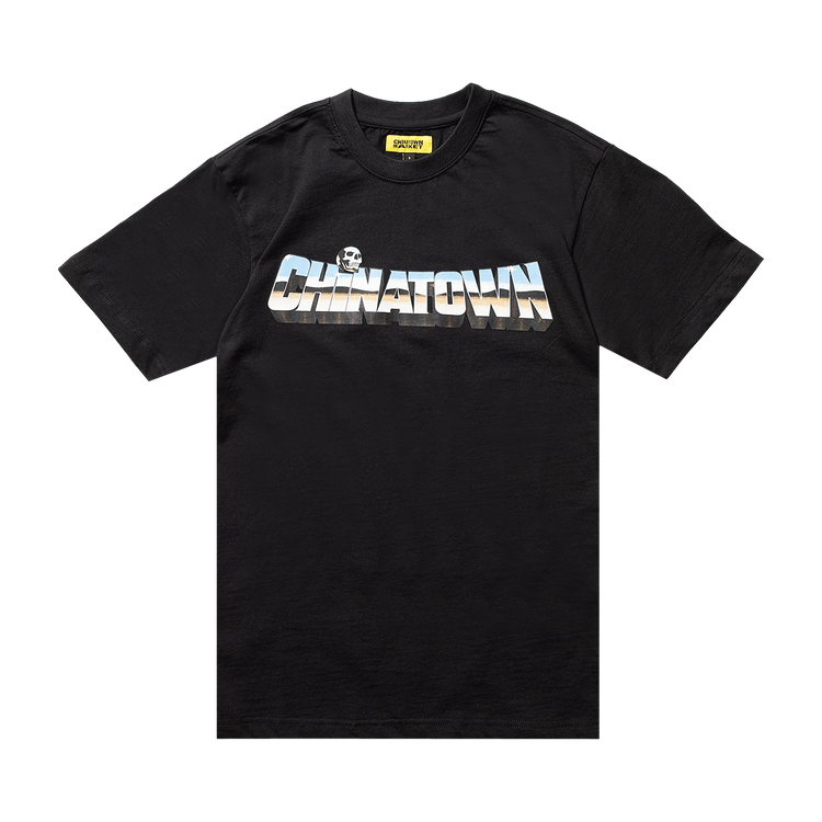 Chinatown Market Chrome Skull Tee "Black"
